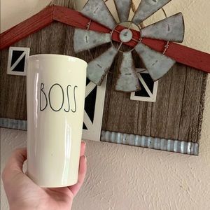 Rae Dunn Boss coffee tumbler